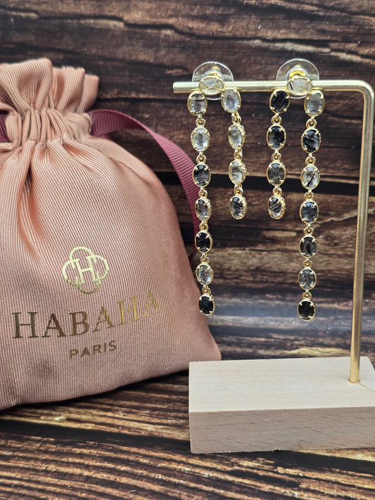 Boucles d’oreilles " Éclipse cristalline "