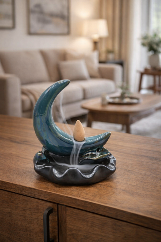 Fontaine lune à encens backflow