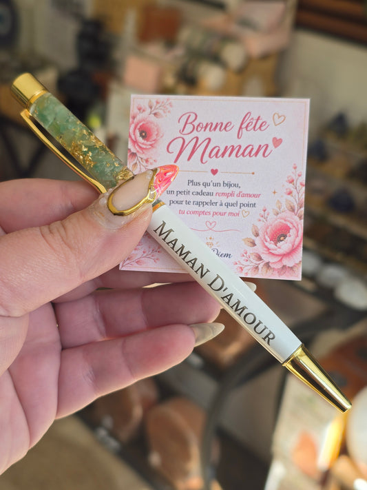 Stylo gravé "Maman d'amour"