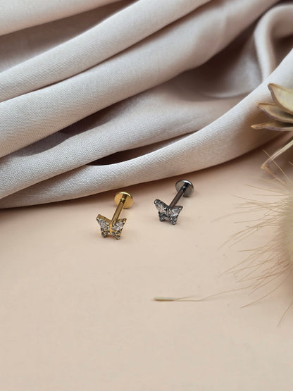Piercing Papillon – Titane & Zirconium