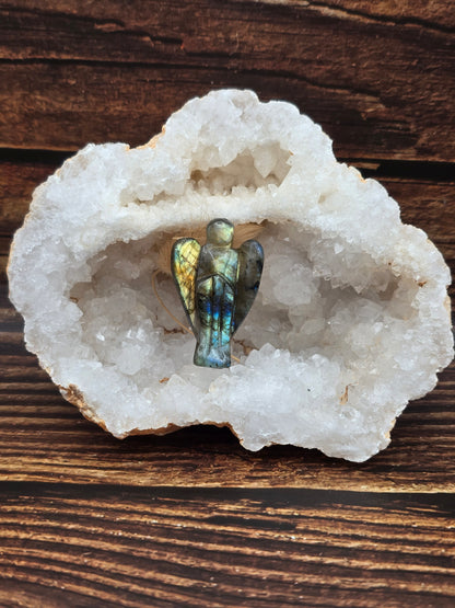 Ange en Labradorite Naturelle - Pièce unique