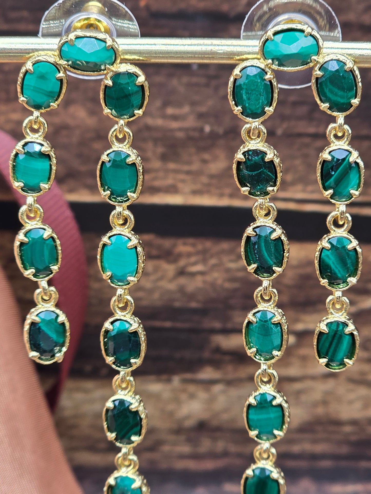 Boucles d’oreilles " Émeraude "