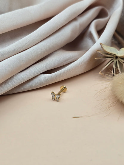 Piercing Papillon – Titane & Zirconium