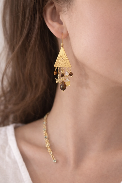 Boucles d'oreille oeil de nazar