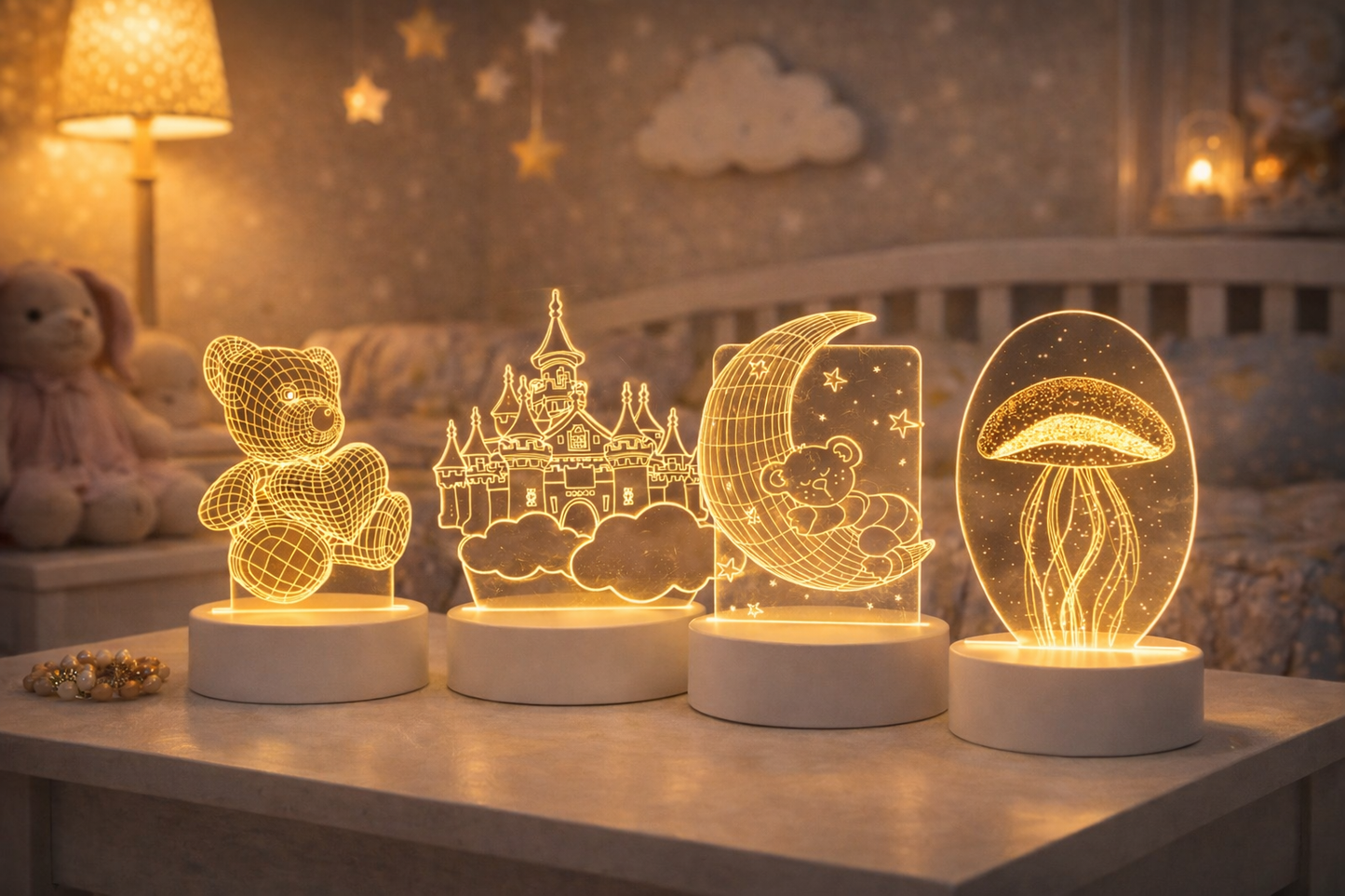 🌙 Veilleuses LED décoratives – Collection enfant
