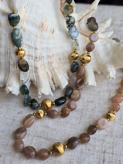 Collier inçi pierres naturelles