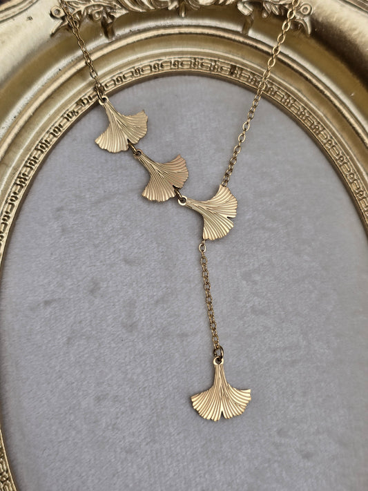 Collier Ginkgo cascade