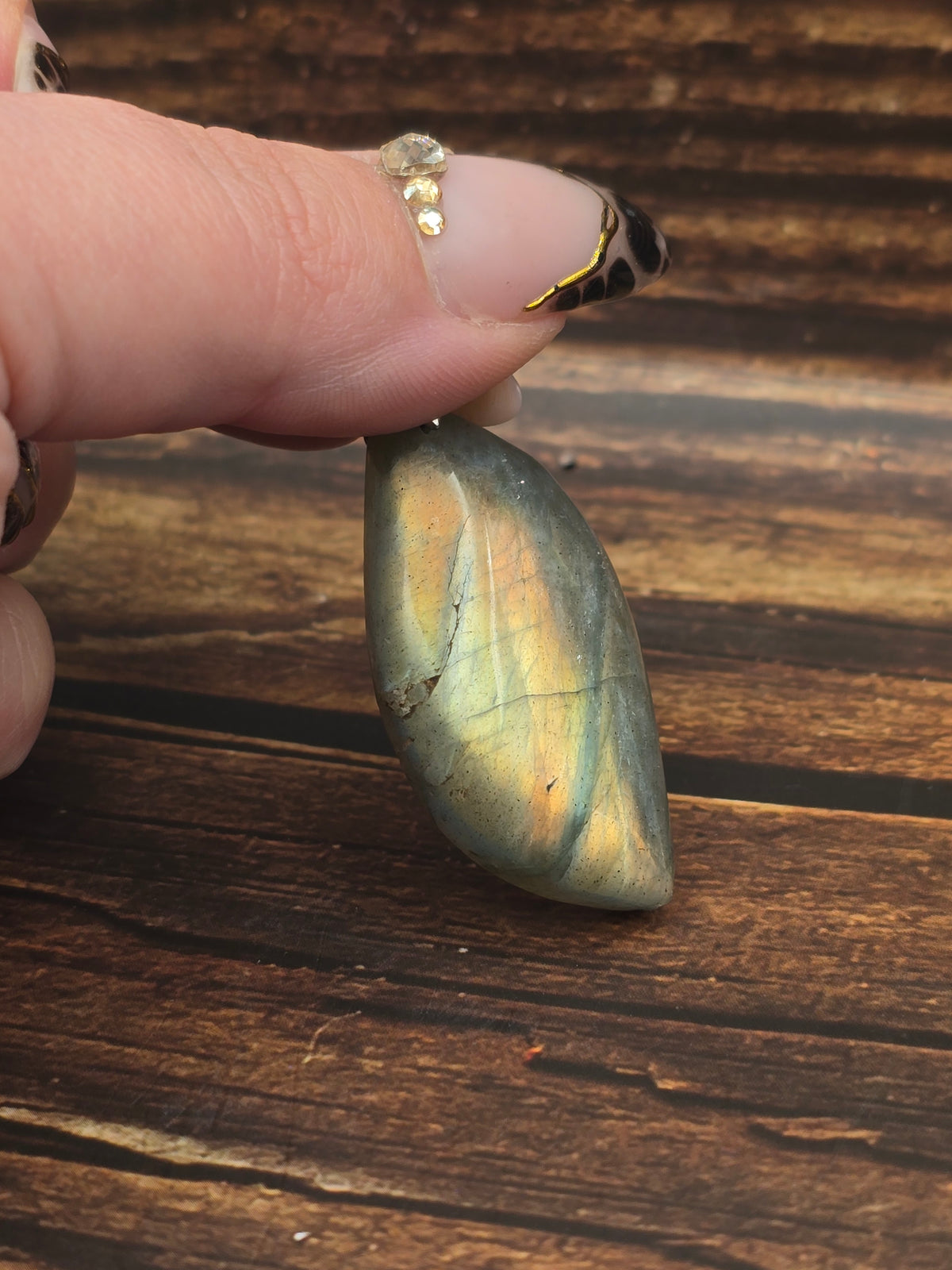 Pendentif labradorite sur chaine