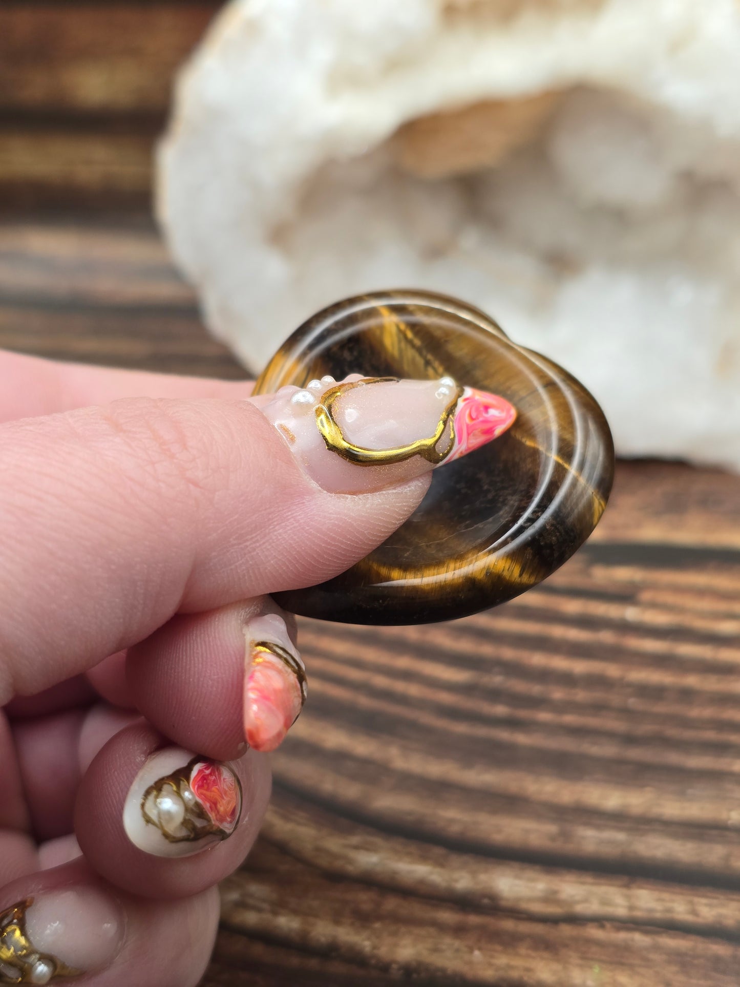 Galet Anti-Stress Cœur Pierre Naturelle au Choix
