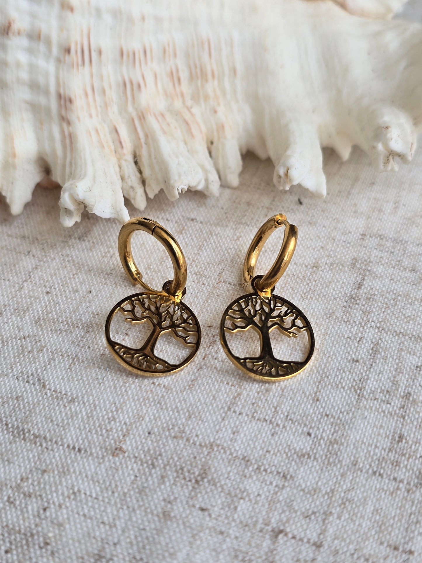 Boucles d'oreilles arbre de vie