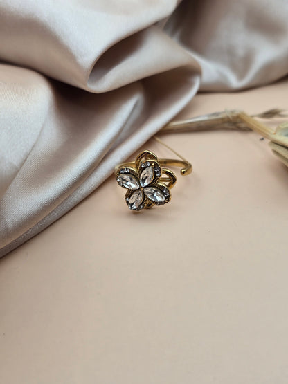 Bague anti stress fleur