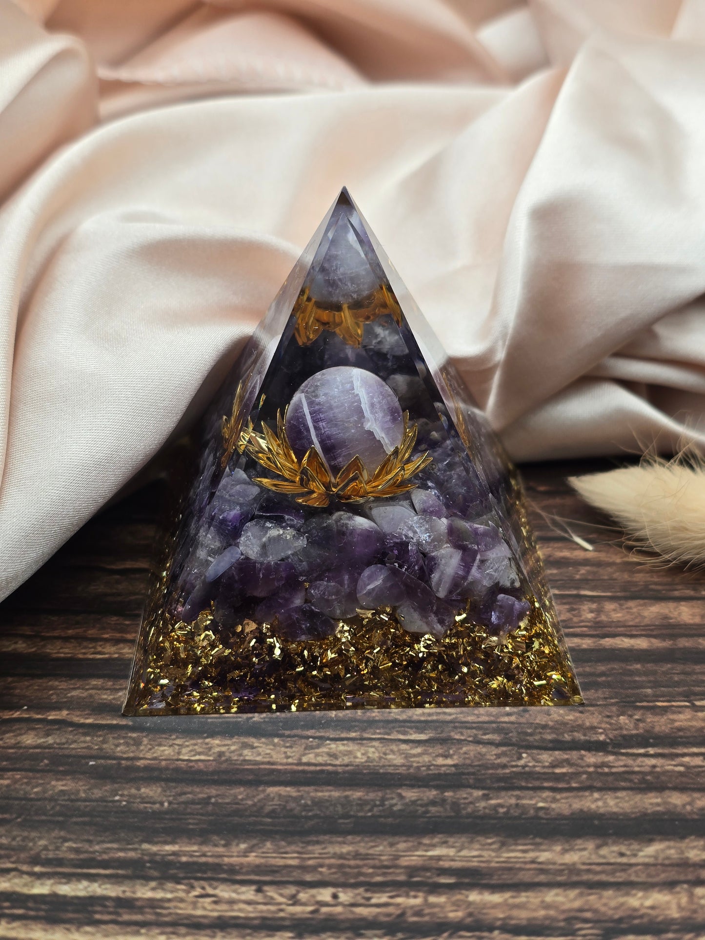 Orgonite – Améthyste et lotus