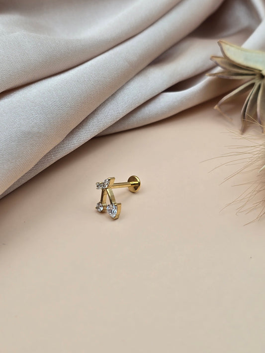 Piercing Cerises – Titane & Cristaux