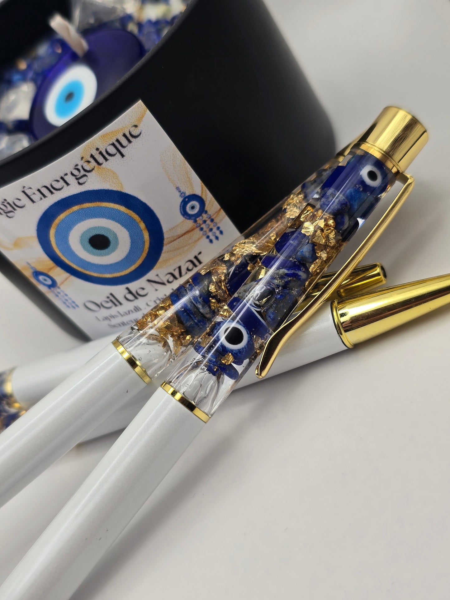 Stylos en pierres naturelles