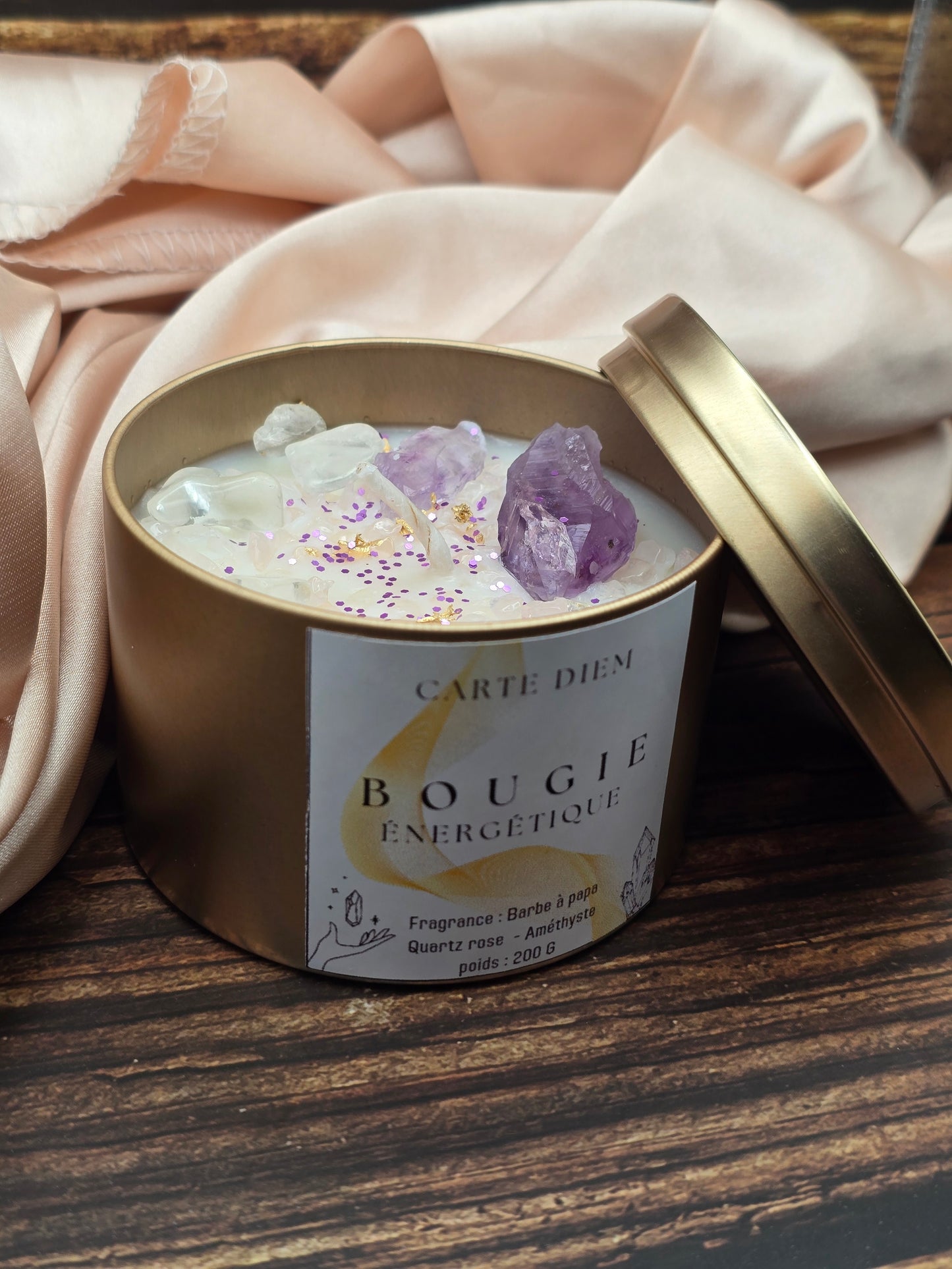 Bougie énergétique Carte Diem