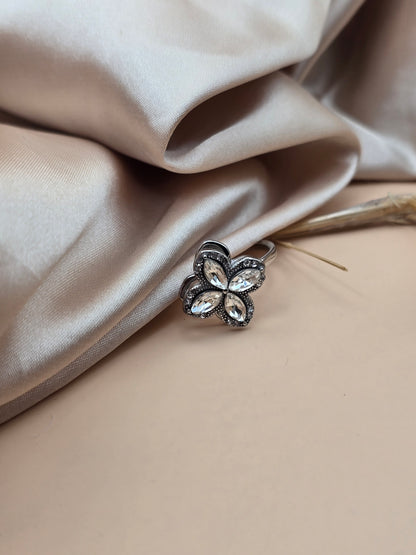 Bague anti stress fleur