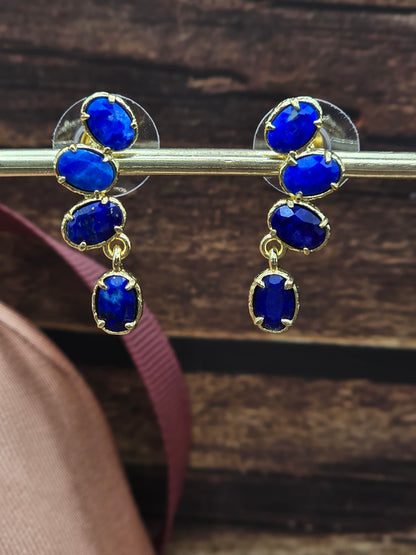 Boucles d’oreilles " Majesté Azur "