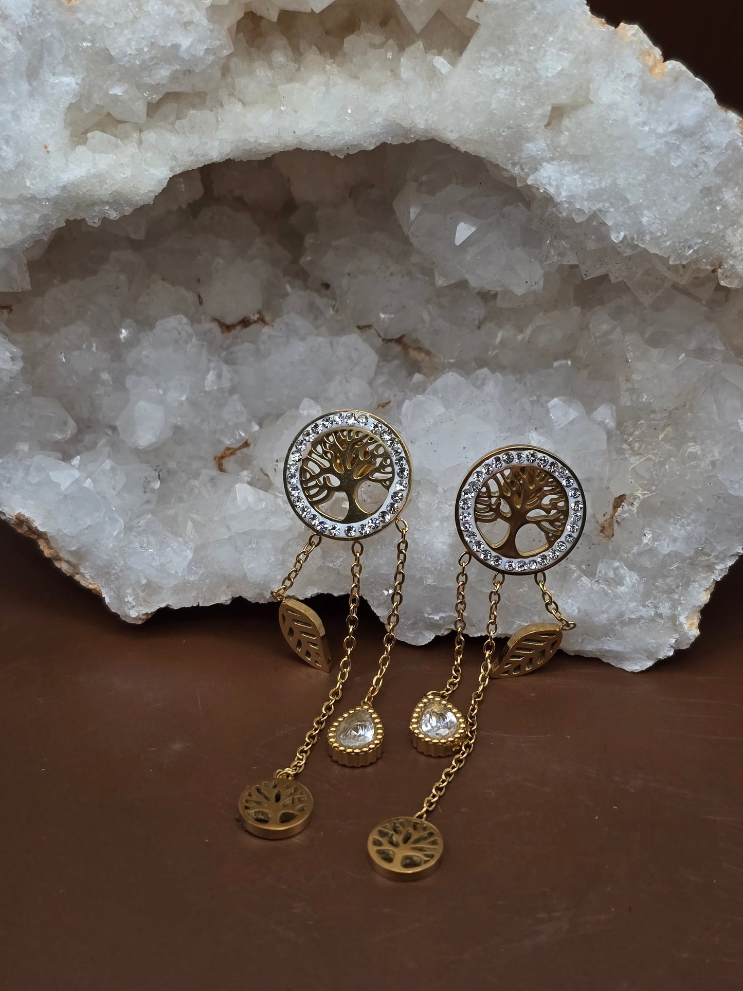 Boucles d'oreille arbre de vie