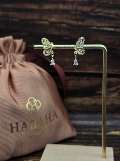 Boucles d’oreilles "Papillon de lumière "