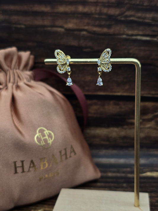 Boucles d’oreilles "Papillon de lumière "