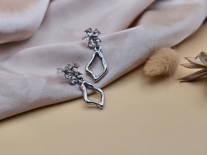 Boucles d’oreilles Fleur & Éclat – Acier inoxydable