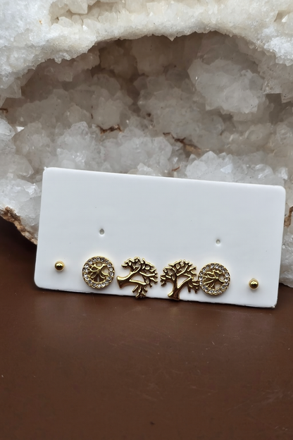 Puces d'oreilles arbre de vie