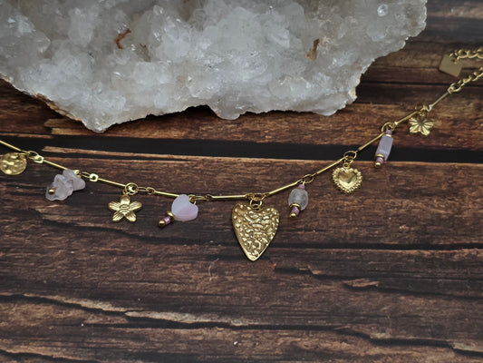 Bracelet Daphne – Quartz Rose