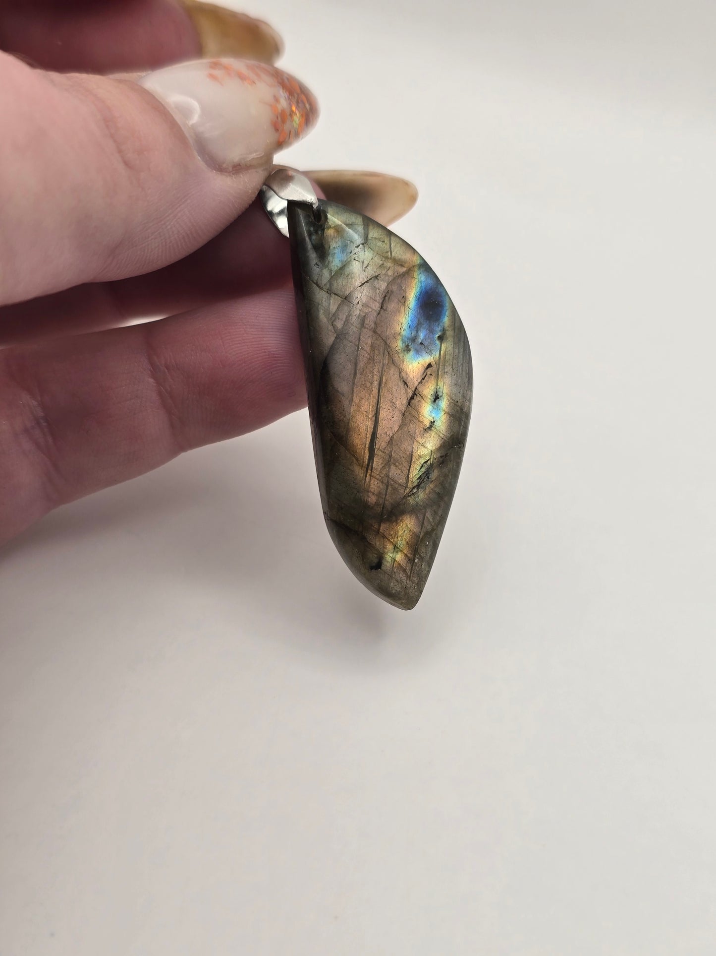 Pendentif labradorite sur chaine