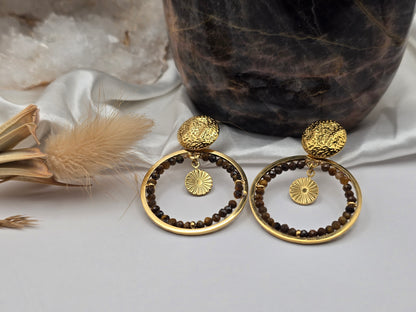 Créoles “Cercle Solaire” – Pierres naturelles