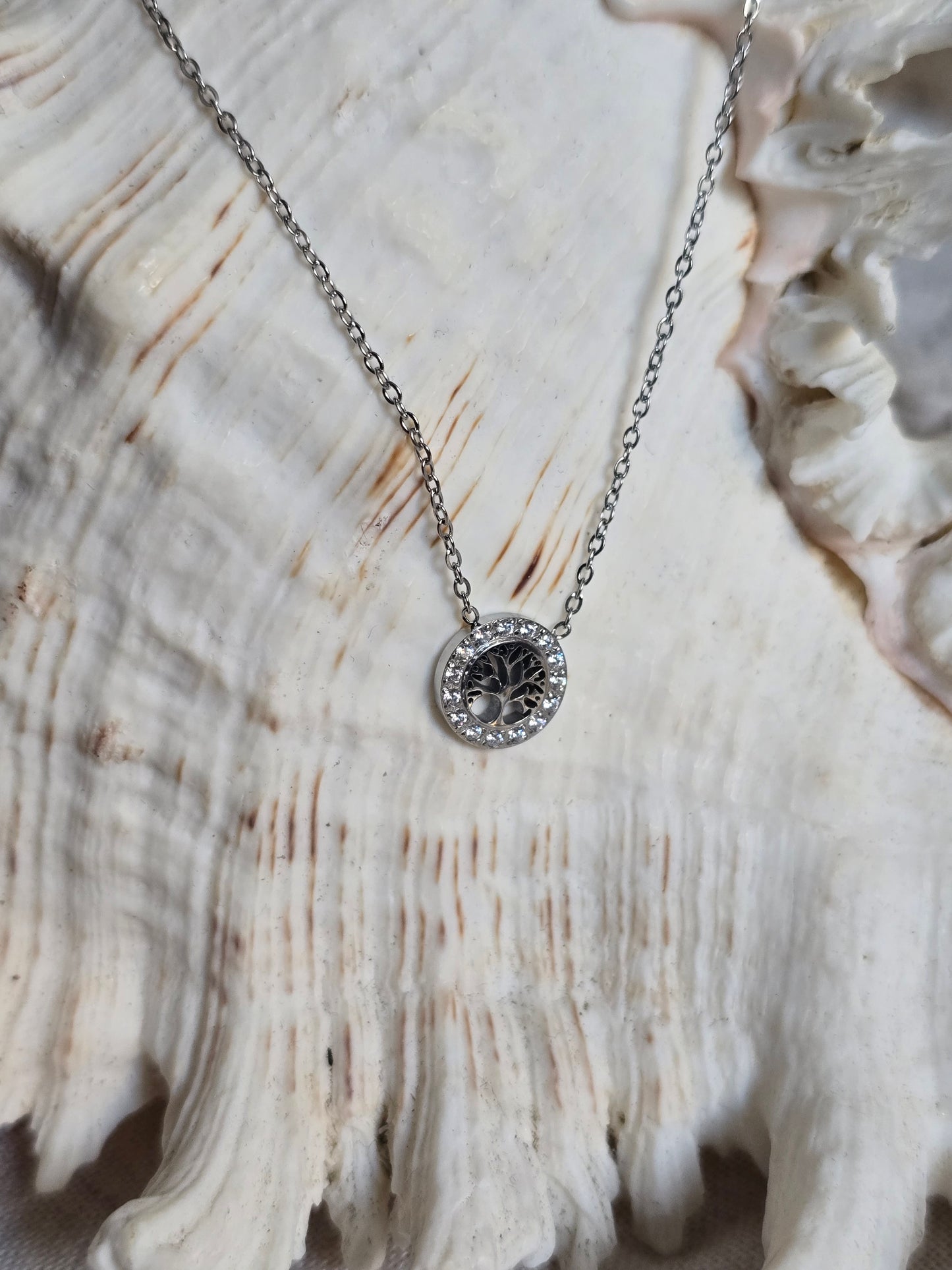 Collier minimaliste Arbre de Vie – Acier inoxydable