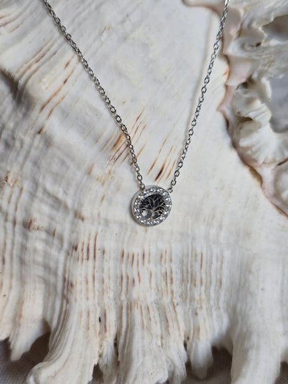 Collier minimaliste Arbre de Vie – Acier inoxydable