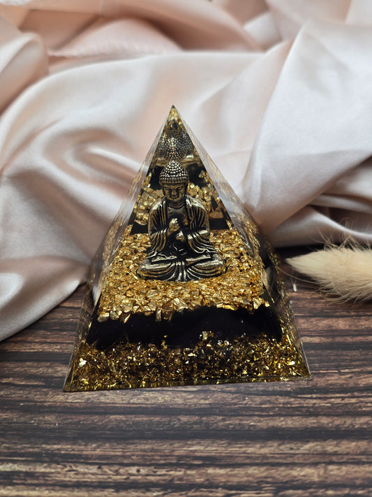 Orgonite – Obsidienne & Bouddha