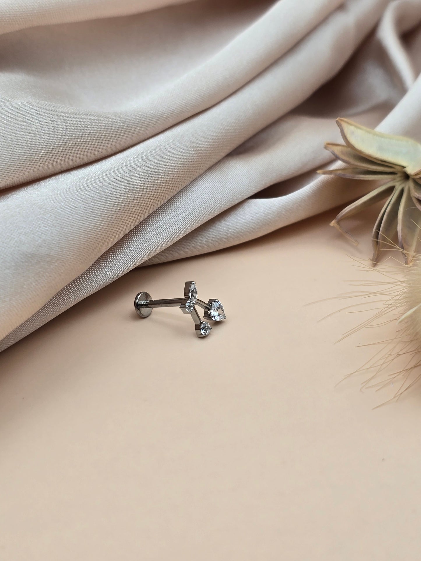 Piercing Cerises – Titane & Cristaux