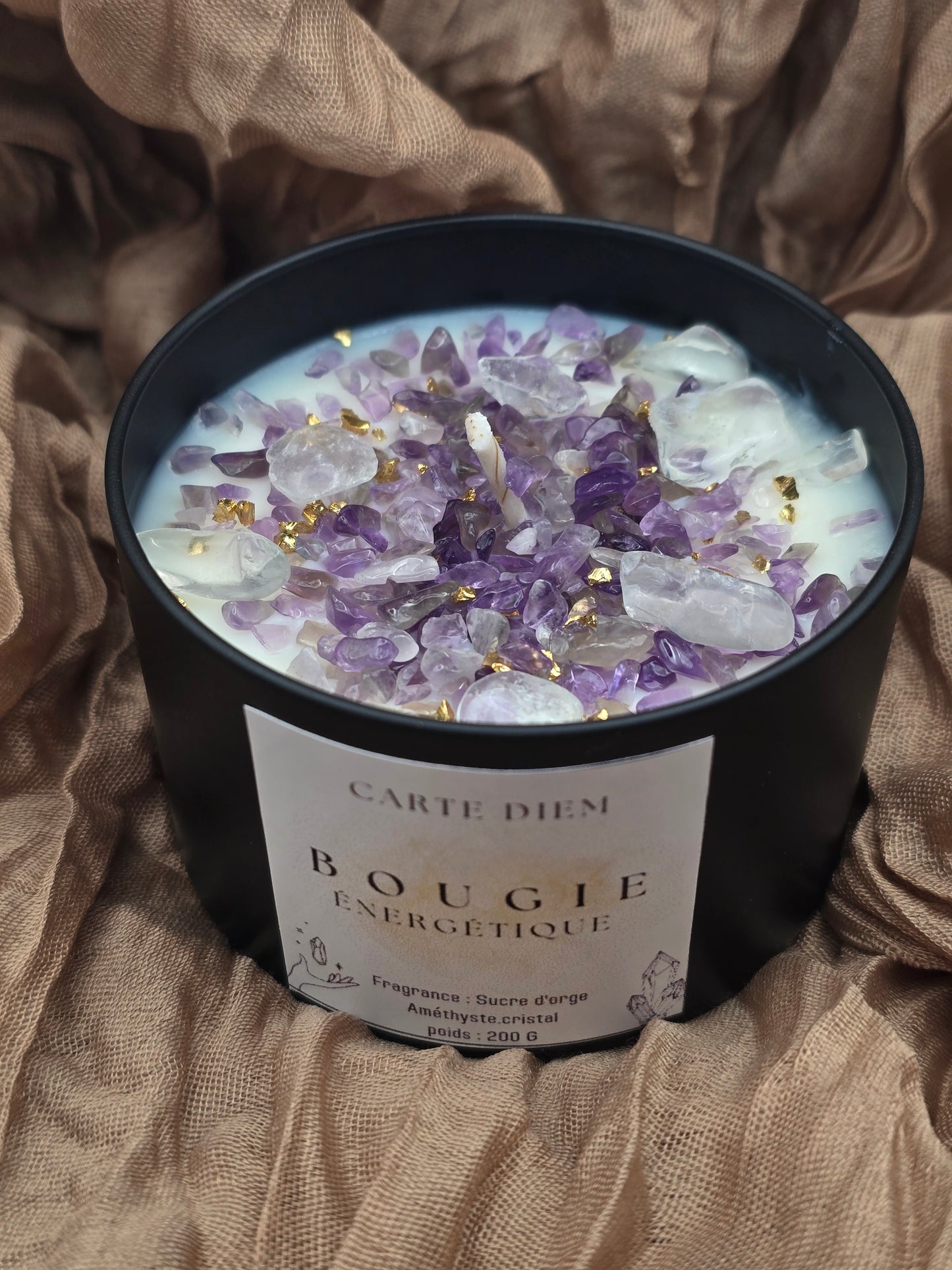 Bougie énergétique Carte Diem