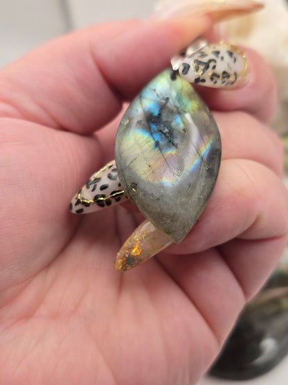 Pendentif labradorite sur chaine