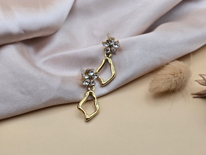 Boucles d’oreilles Fleur & Éclat – Acier inoxydable