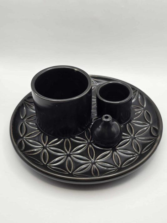 Porte Encens En Céramique , Pour Palo Santo Et Sauge